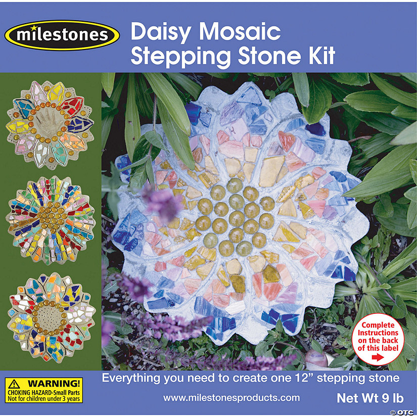Mosaic Stepping Stone Kit-Daisy Image