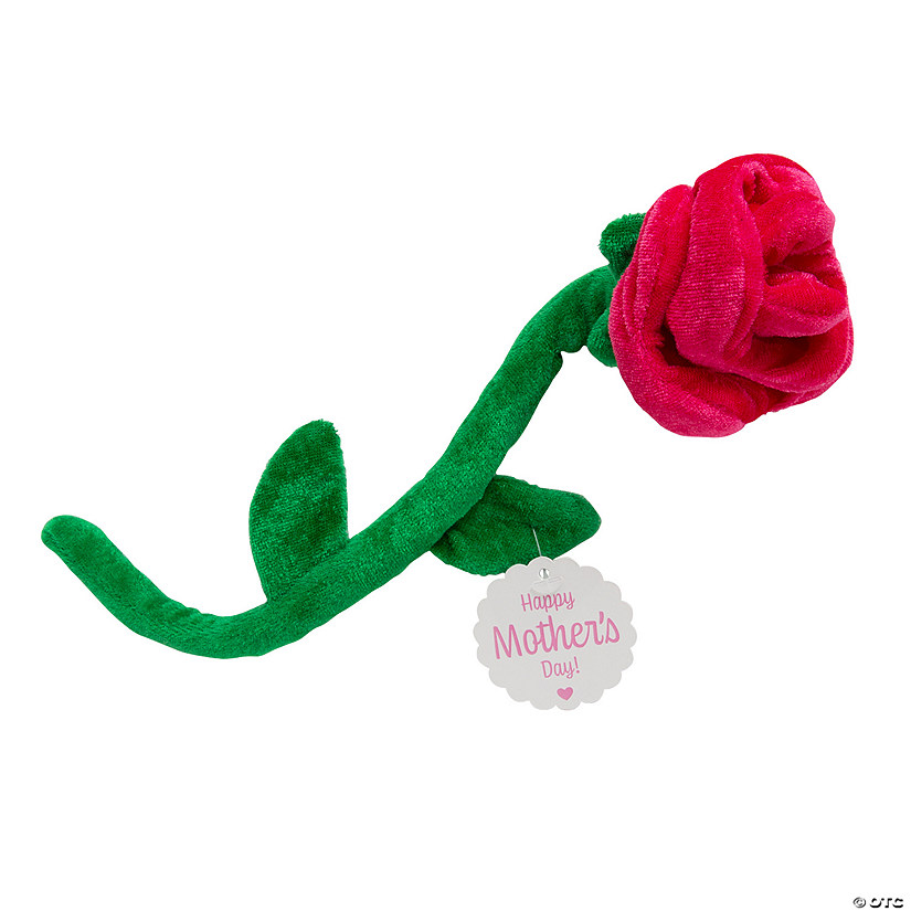 Mother&#8217;s Day Bendable Stuffed Roses with Card for 12 Image