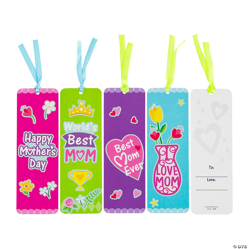Mother&#8217;s Day Bookmark Sticker Scenes - 12 Pc. Image
