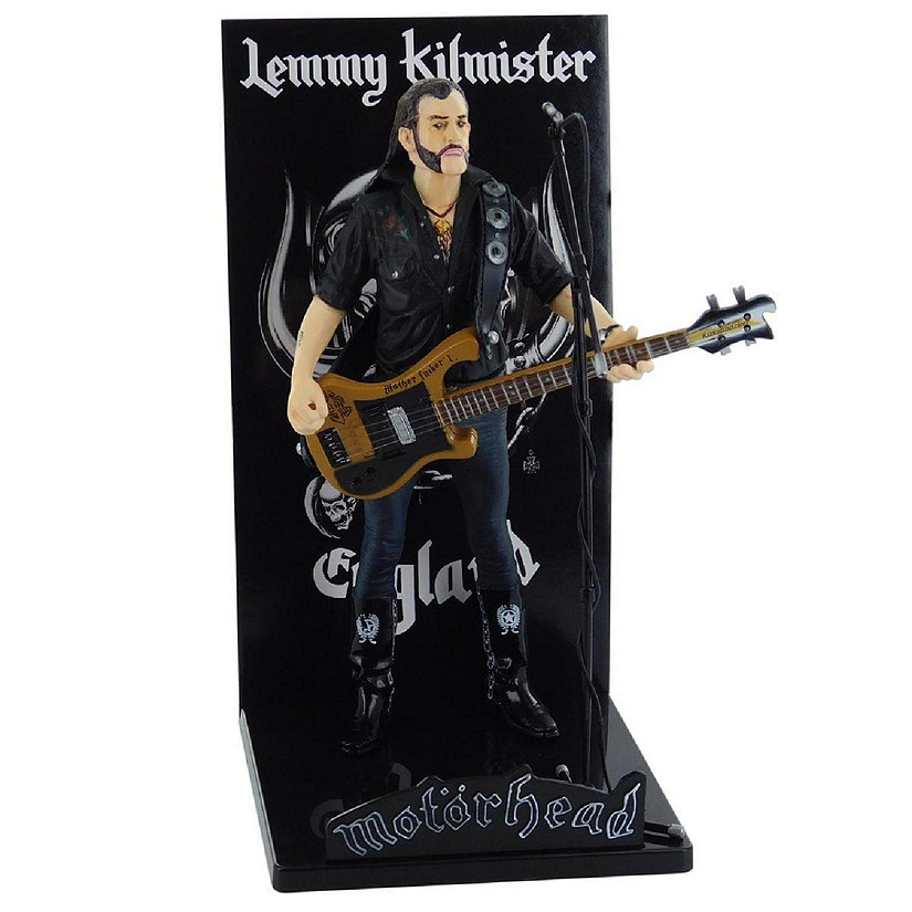 Motorhead Lemmy Kilmister Deluxe Figure Guitar Black Pickguard Image
