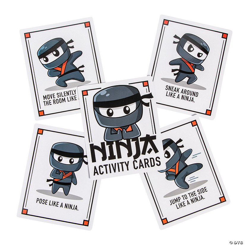 Move Like a Ninja Activity Cards - 24 Pc. Image