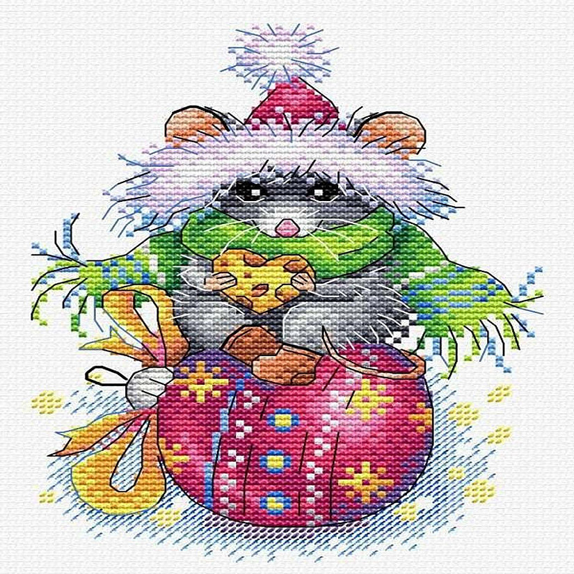 MP Studia - Mouse Holiday SM-430 Counted Cross-Stitch Kit Image