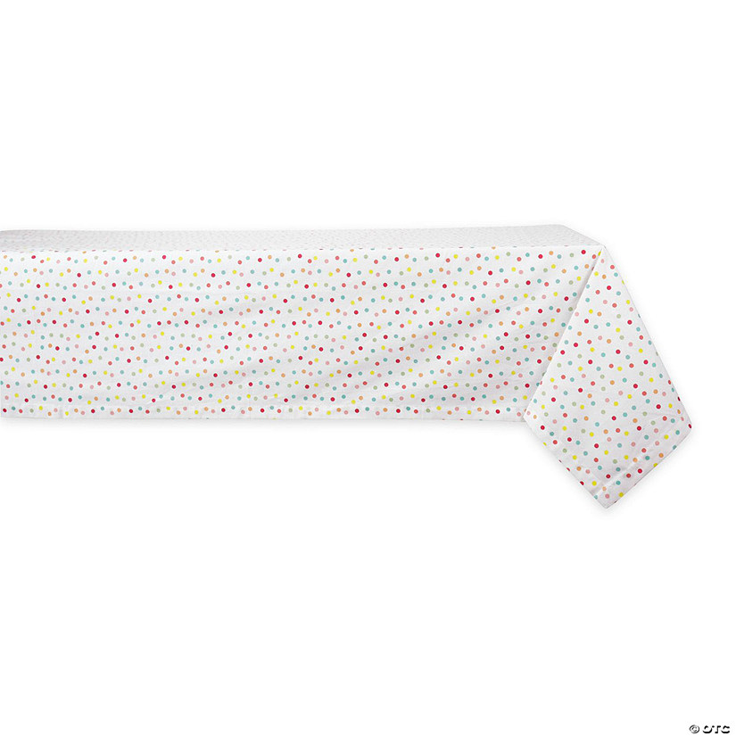 Multi Polka Dots Print Tablecloth 60X104 Image