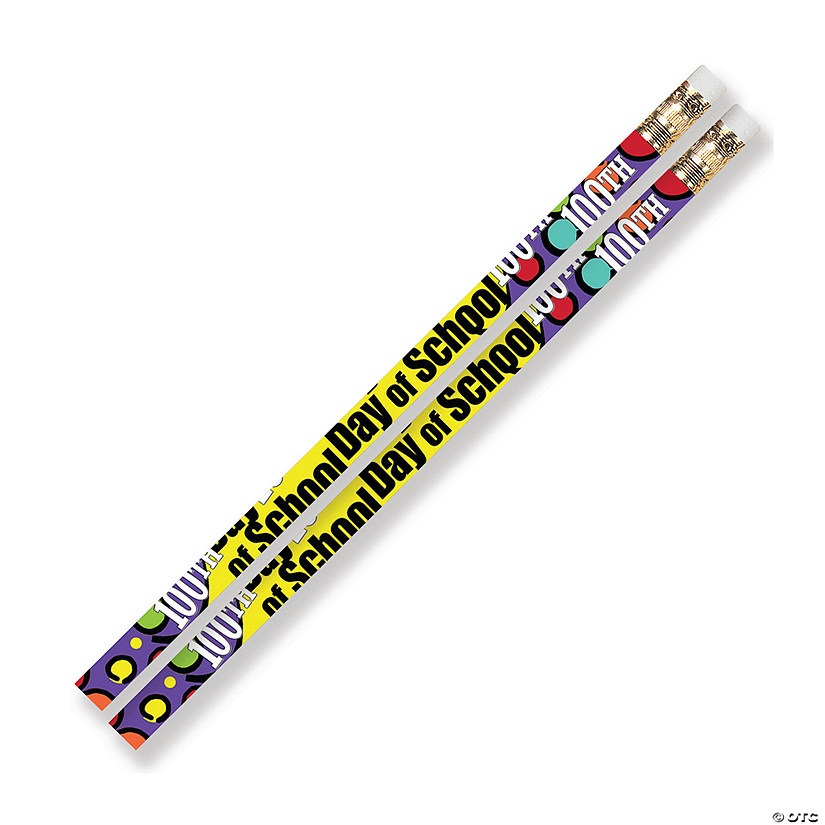 Musgrave Pencil Company 100th Day Of School Motivational Pencils, 12 Per Pack, 12 Packs Image