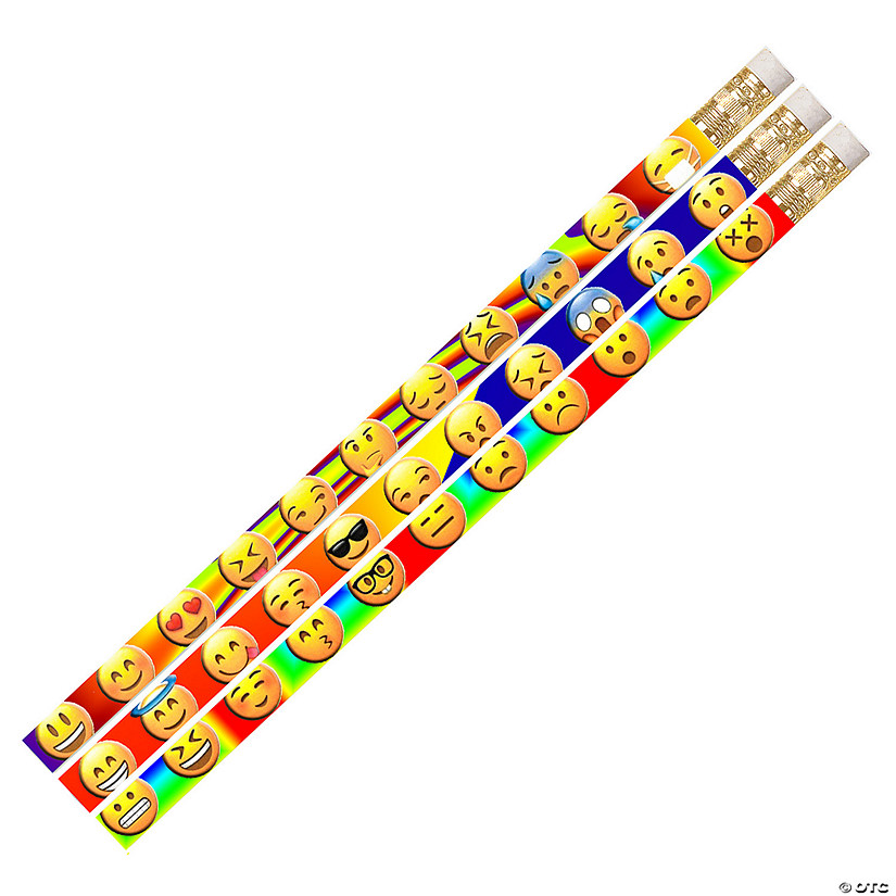 Musgrave Pencil Company Emojis Motivational Pencil, 12 Per Pack, 12 Packs Image