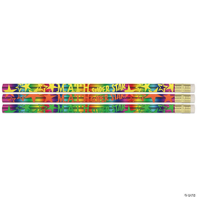 Musgrave Pencil Company Math Super Star Pencils, 12 Per Pack, 12 Packs Image