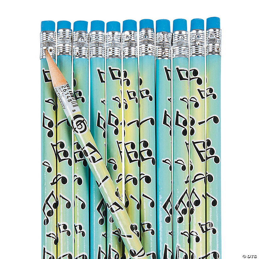 Musical Notes Pencils - 24 Pc. Image