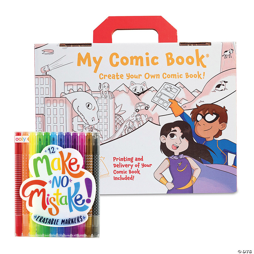 My Comic Book Book and Make No Mistake Erasable Markers: Set of 2 Image