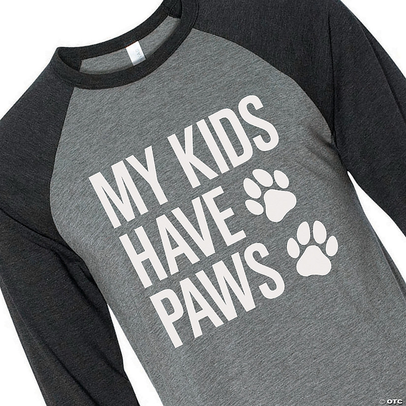 My Kids Have Paws Adult&#8217;s T-Shirt Image