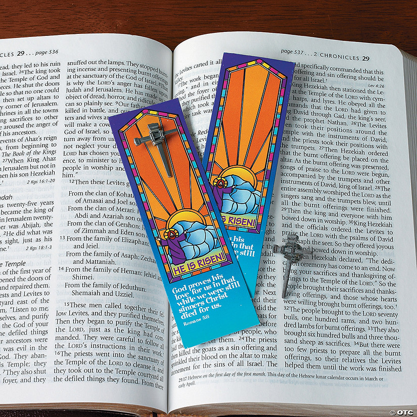 Nail Cross Pins & Bookmarks - 12 Pc. Image
