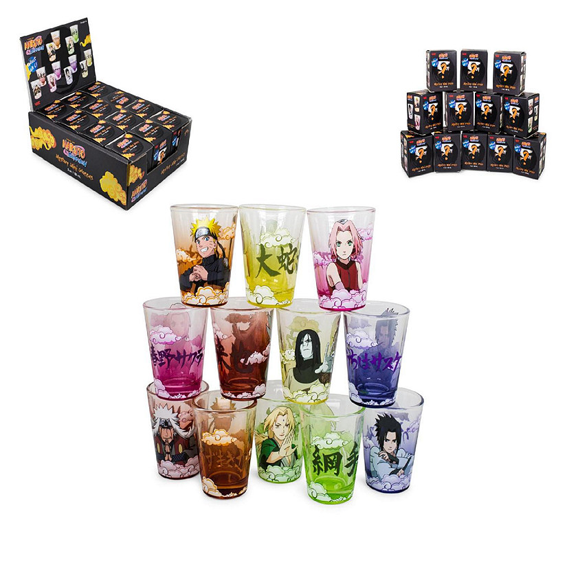 Naruto 2-Ounce Round Shot Glass Blind Pack  One Random Image