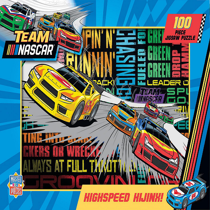 NASCAR - Highspeed Hijinx 100 Piece Jigsaw Puzzle Image