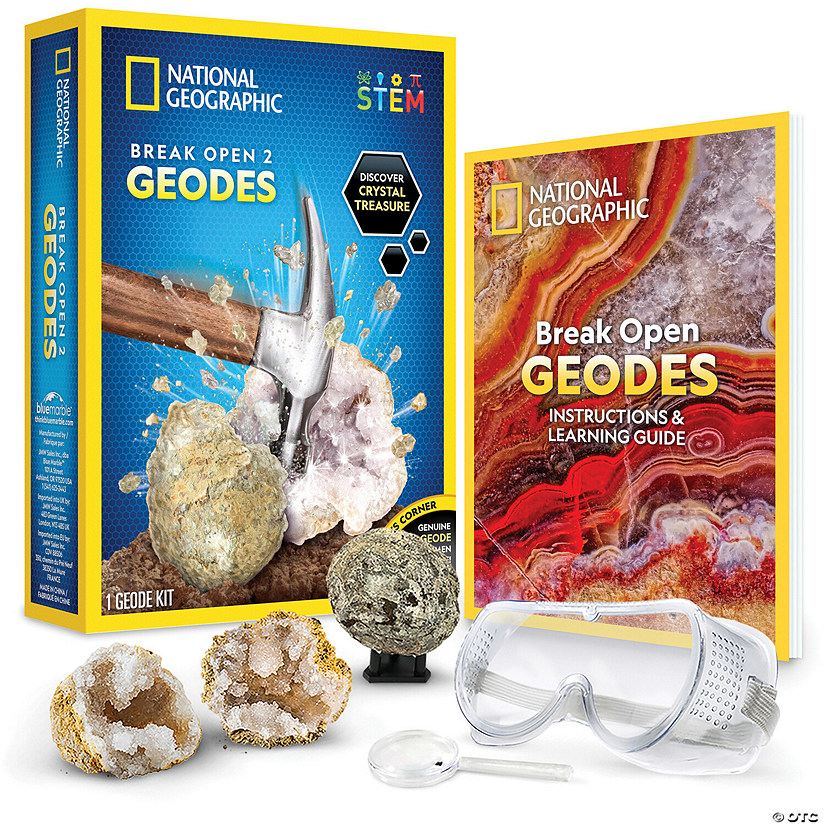 National Geographic Break Open 2 Geodes Kit Image