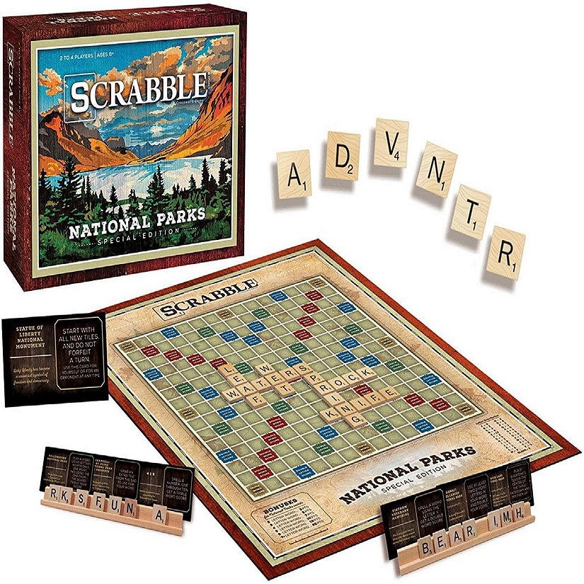 National Parks Scrabble Board Game  For 2-4 Players Image