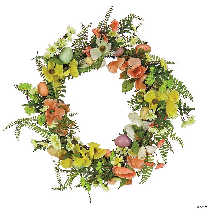 National tree company 22" ferns and flowers easter wreath Image