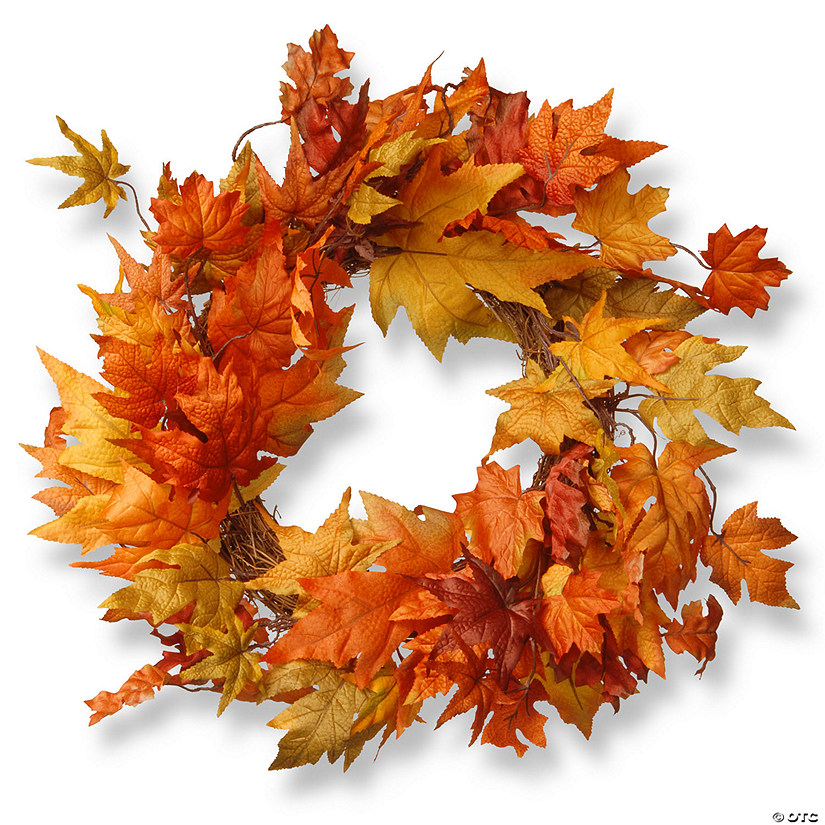 National Tree Company 24 in. Maple Leaf Wreath Image