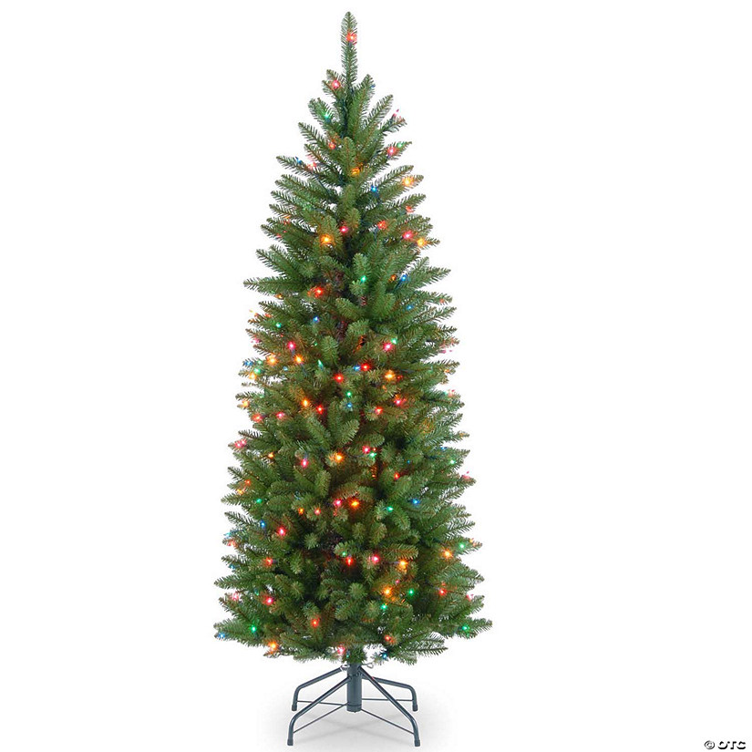 National Tree Company 4.5 ft. Kingswood&#174; Fir Pencil Tree with Multicolor Lights Image