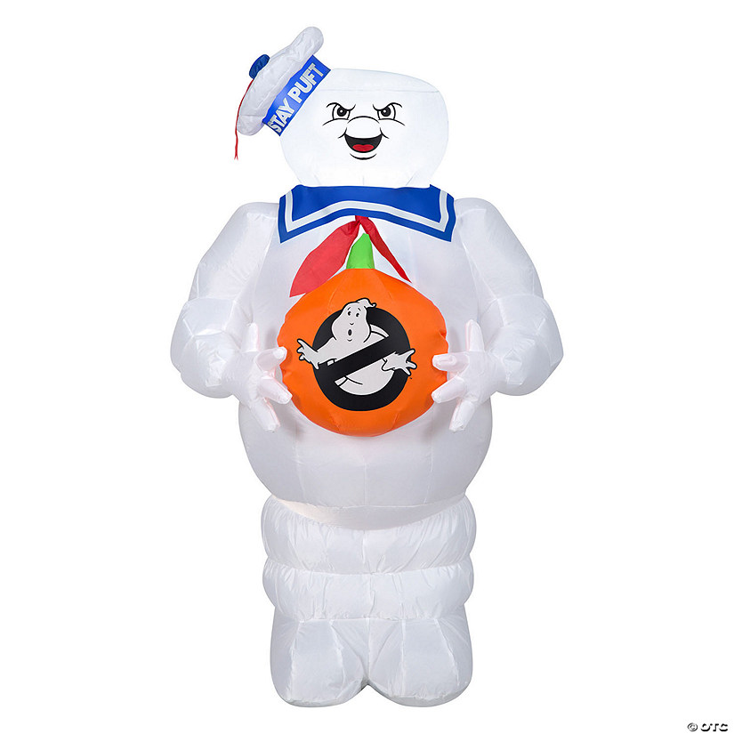National Tree Company 42 in. Inflatable Halloween Stay-Puft Marshmallow Man Image