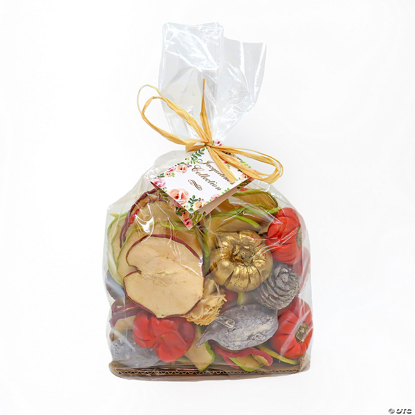National Tree Company 6" 250 Gram Mixed Potpourri- Sliced Apples and White Washed Cones Image