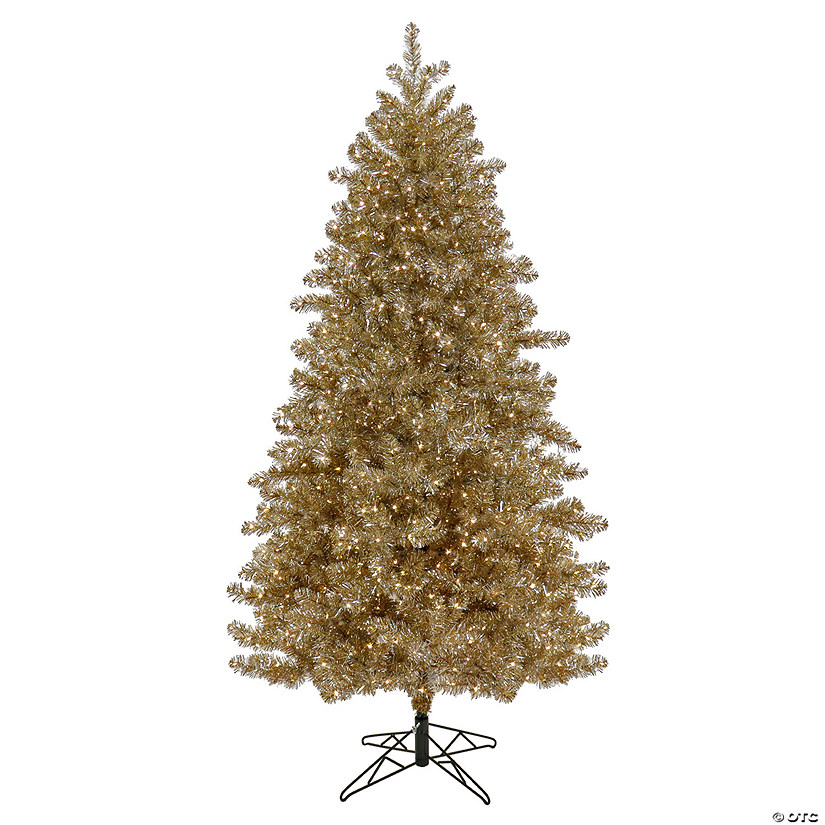 National Tree Company 7.5 ft. Pre-Lit Christmas Platinum Metallic Tree Image