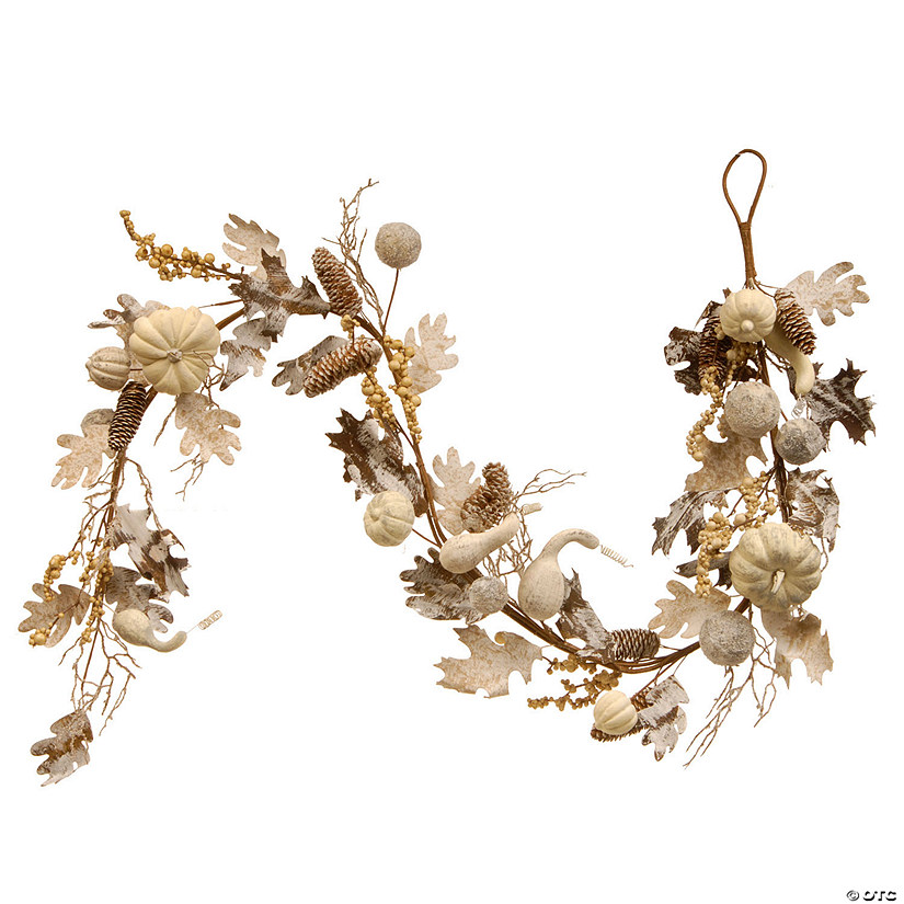 National Tree Company 72 in. Pumpkin and Pinecone Garland Image
