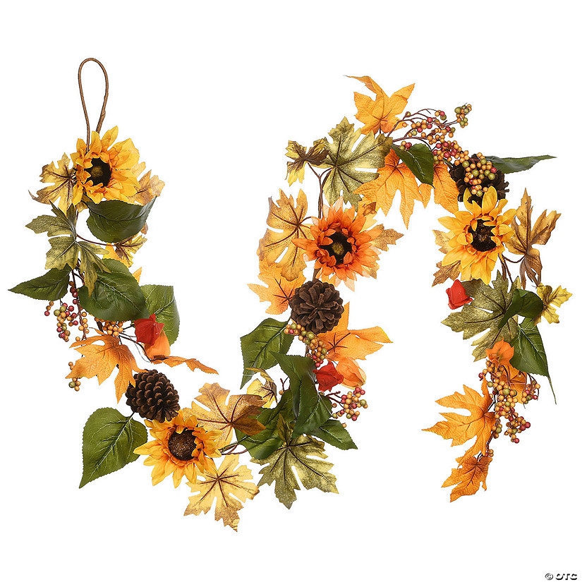 National Tree Company 72 in. Sunflower Garland Image
