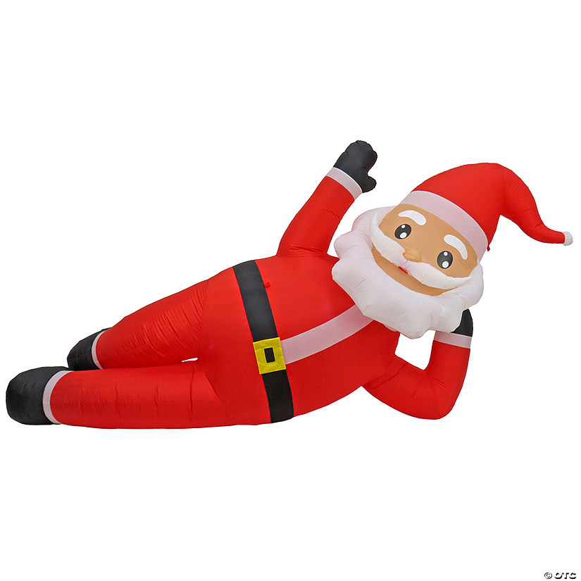 National Tree Company First Traditions&#8482; 12 ft. Inflatable Relaxing Santa Image