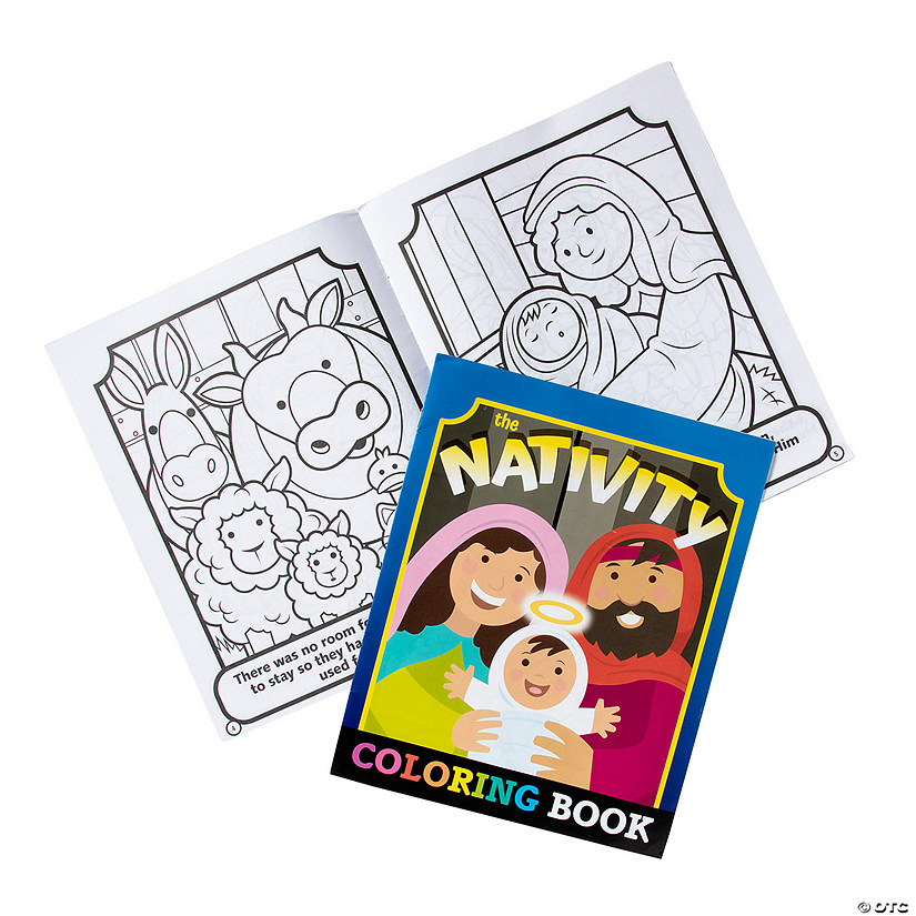 Nativity Coloring Books - 12 Pc. Image