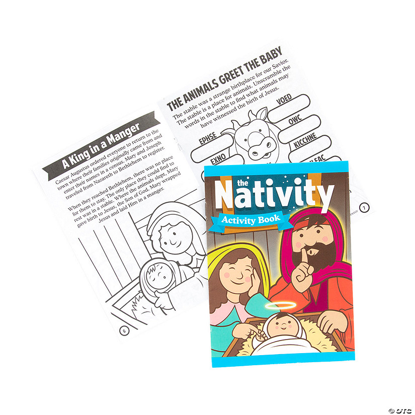 Nativity Learning Activity Books - 12 Pc. Image