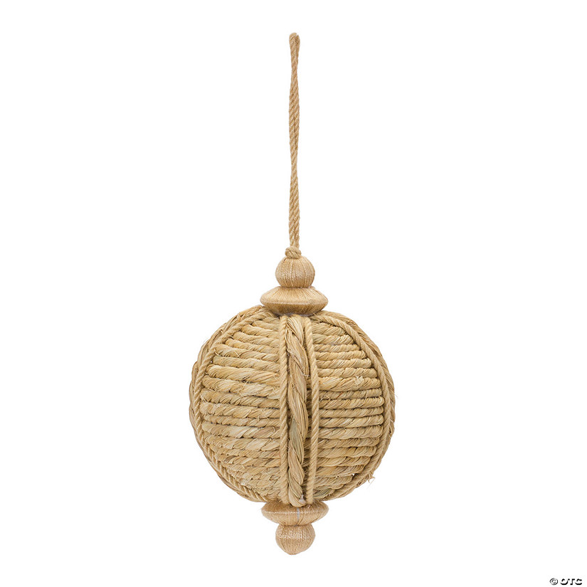 Natural Jute Onion Ornament (Set Of 6) 3.25"D X 5.5"H Image