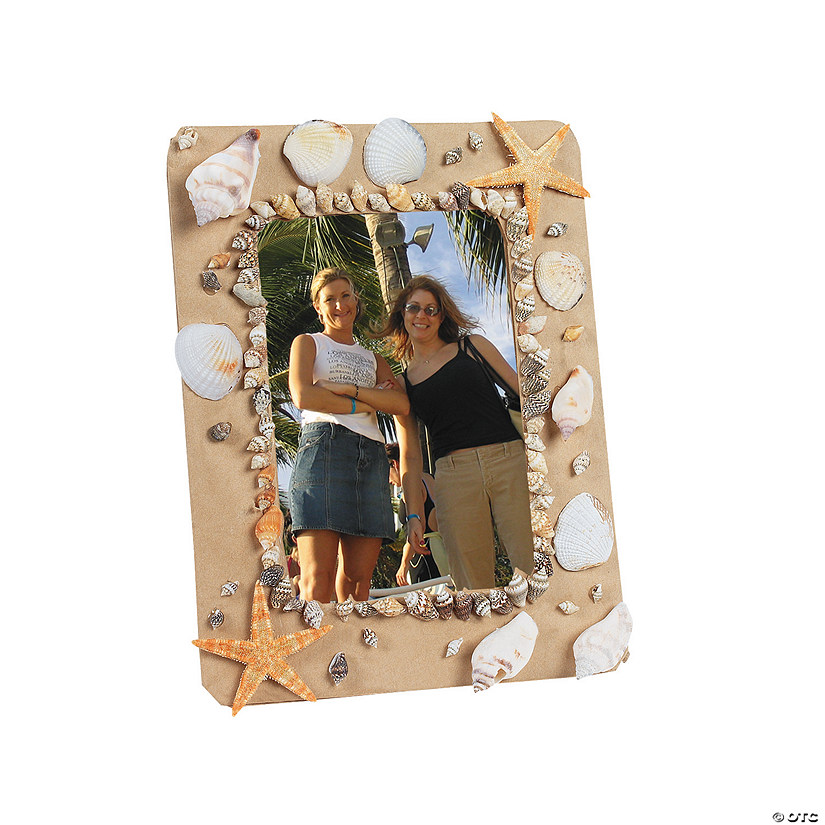 Natural Sea Shell Picture Frames - 12 Pc. Image