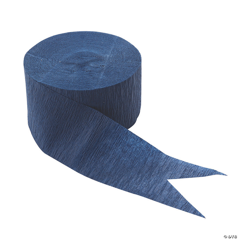 Navy Blue Paper Streamer Image