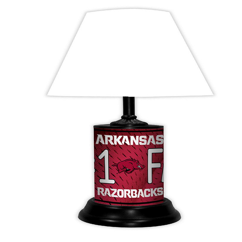 NCAA Desk Lamp Arkansas Razorbacks Image