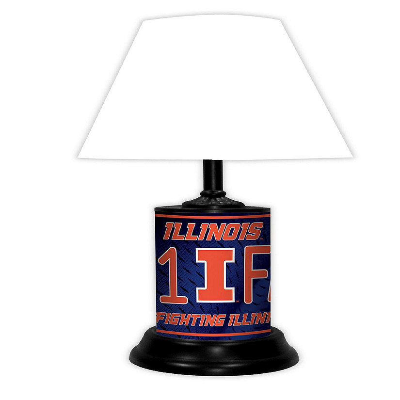 NCAA Desk Lamp Illinois Fighting Illini Image