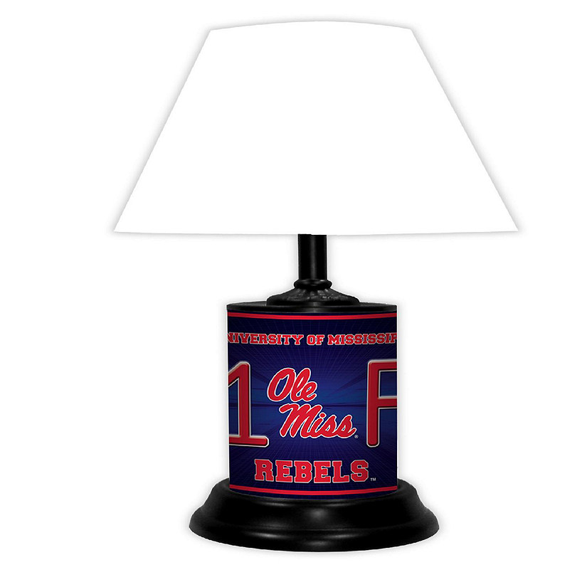 NCAA Desk Lamp Ole Miss Rebels Image