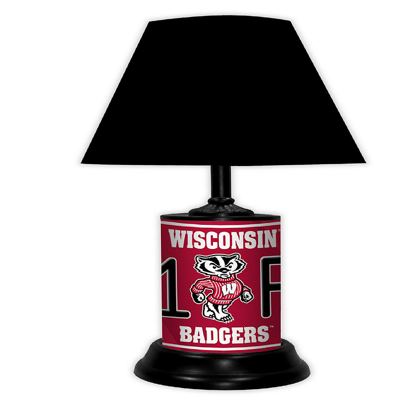 NCAA Desk Lamp Wisconsin Badgers Image