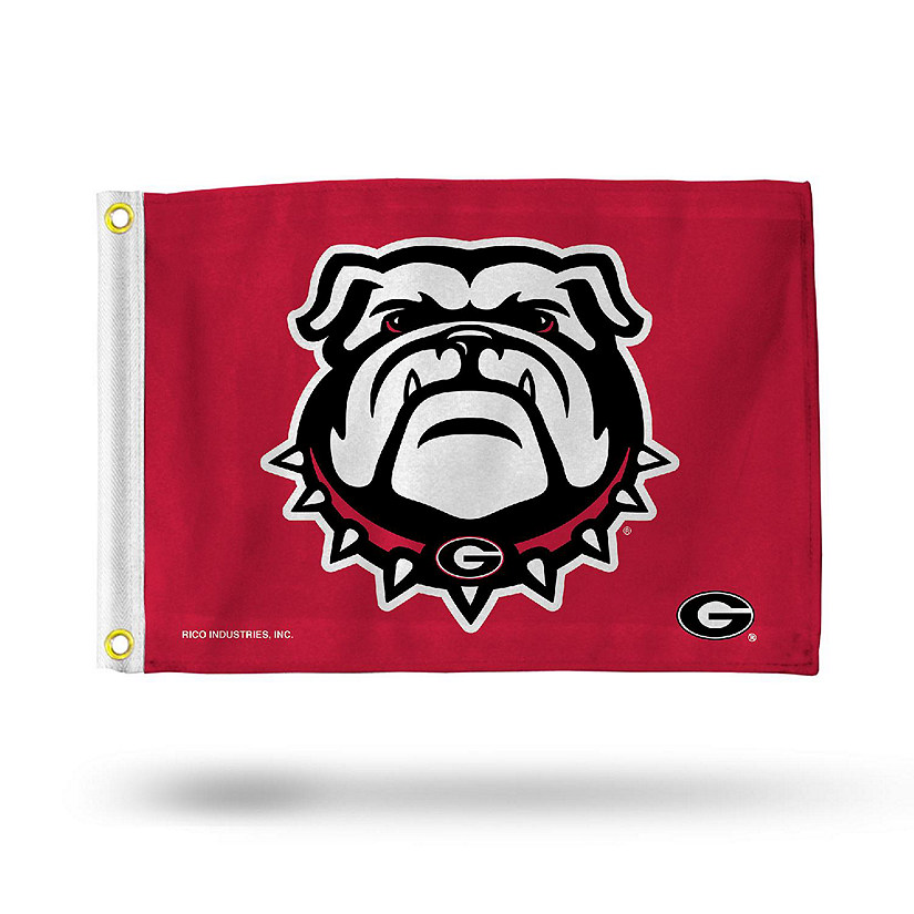 NCAA Rico Industries Georgia Bulldogs 12" x 18" Flag - Double Sided - Great for Boat/Golf Cart/Home Image