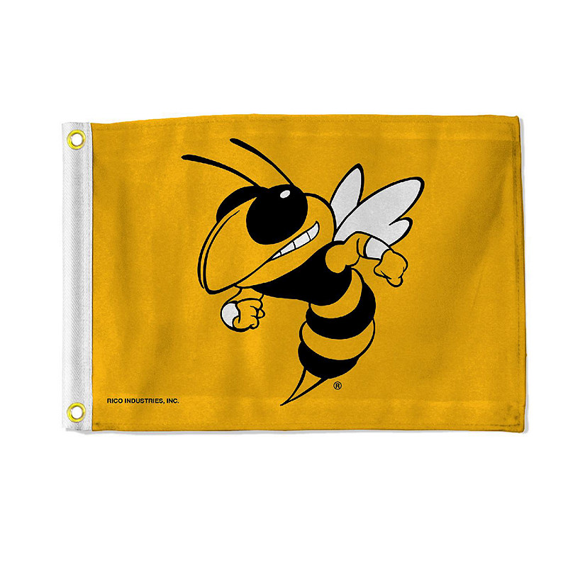 NCAA Rico Industries Georgia Tech Yellow Jackets 12" x 18" Flag - Double Sided - Great for Boat/Golf Cart/Home Image