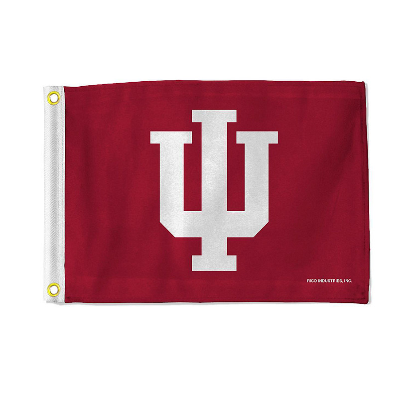 NCAA Rico Industries Indiana Hoosiers 12" x 18" Flag - Double Sided - Great for Boat/Golf Cart/Home Image