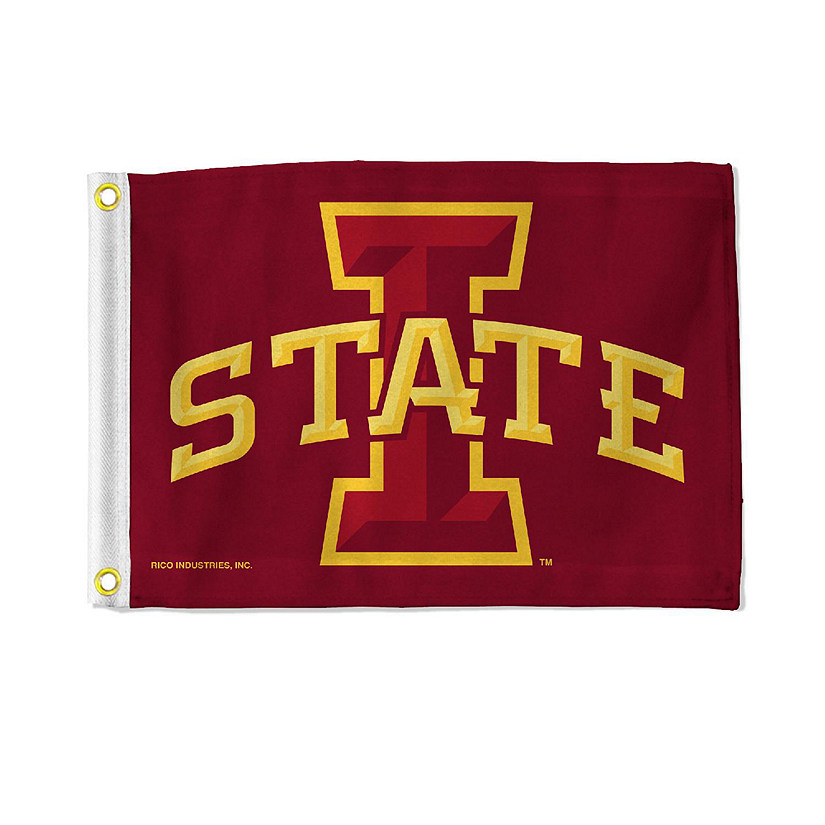 NCAA Rico Industries Iowas State Cyclones 12" x 18" Flag - Double Sided - Great for Boat/Golf Cart/Home Image