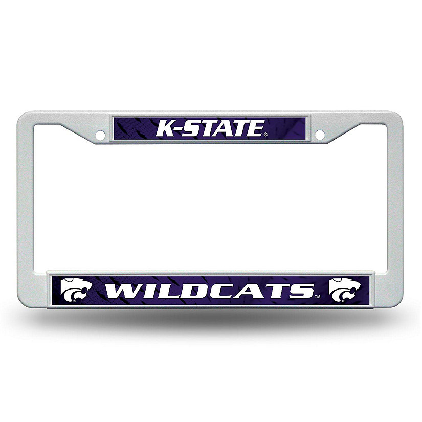 NCAA Rico Industries Kansas State Wild Cats 12" x 6" Plastic Car Frame Image