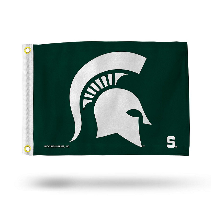 NCAA Rico Industries Michigan State Spartans 12" x 18" Flag - Double Sided - Great for Boat/Golf Cart/Home Image