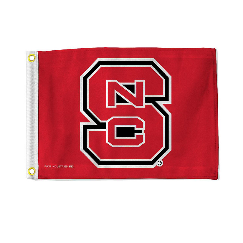 NCAA Rico Industries North Carolina State Wolfpack 12" x 18" Flag - Double Sided - Great for Boat/Golf Cart/Home Image