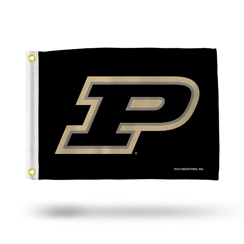 NCAA Rico Industries Purdue Boilermakers 12" x 18" Flag - Double Sided - Great for Boat/Golf Cart/Home Image