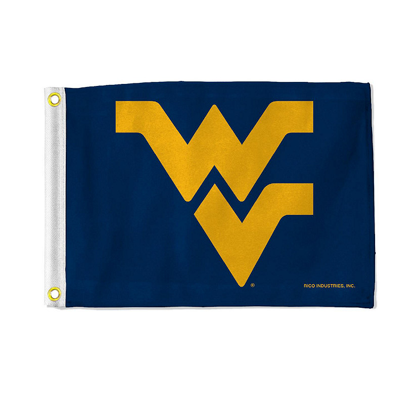 NCAA Rico Industries West Virginia Mountaineers 12" x 18" Flag - Double Sided - Great for Boat/Golf Cart/Home Image