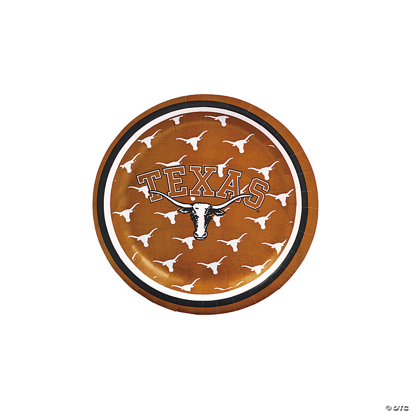 NCAA&#8482; Texas Paper Dessert Plates - 8 Ct. Image