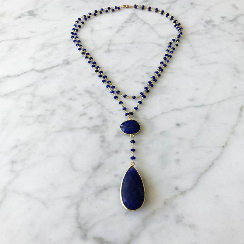 Necklace Sapphire Sapphire Drop Image