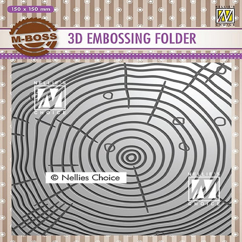 Nellie's Choice 3D Embossing Folders Grow Rings Image