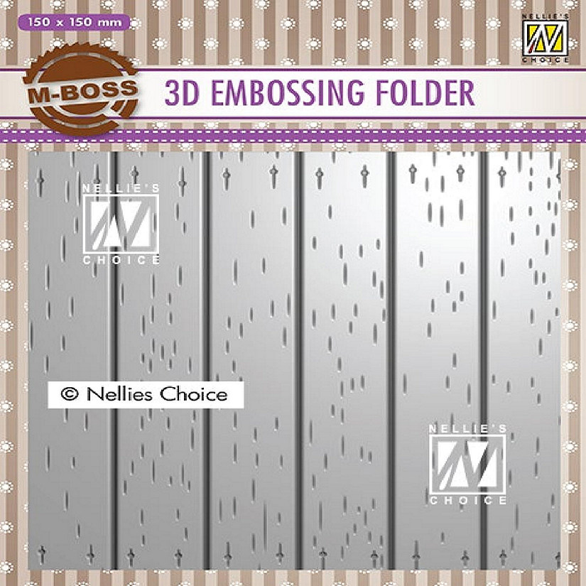 Nellie's Choice 3D Embossing Folders Strip Pattern 2 Image