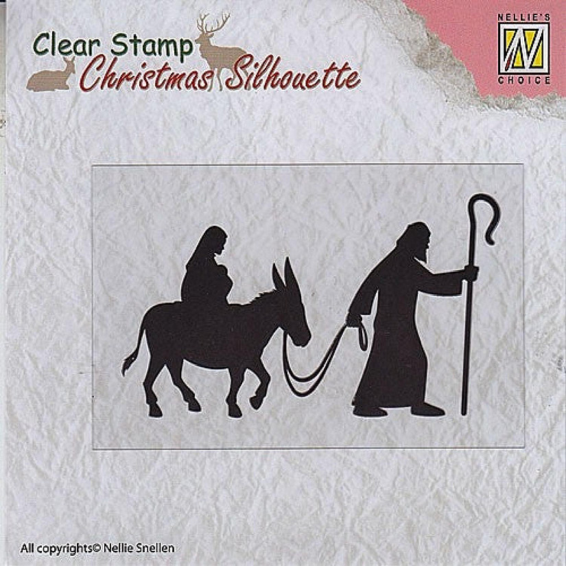 Nellie's Choice Christmas Silhouette Clear Stamps Nativity Image